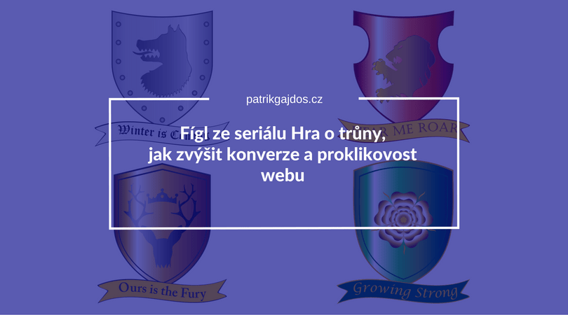 proklikovost webu hra o trůny