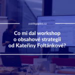 náhledovka workshop obsahová strategie