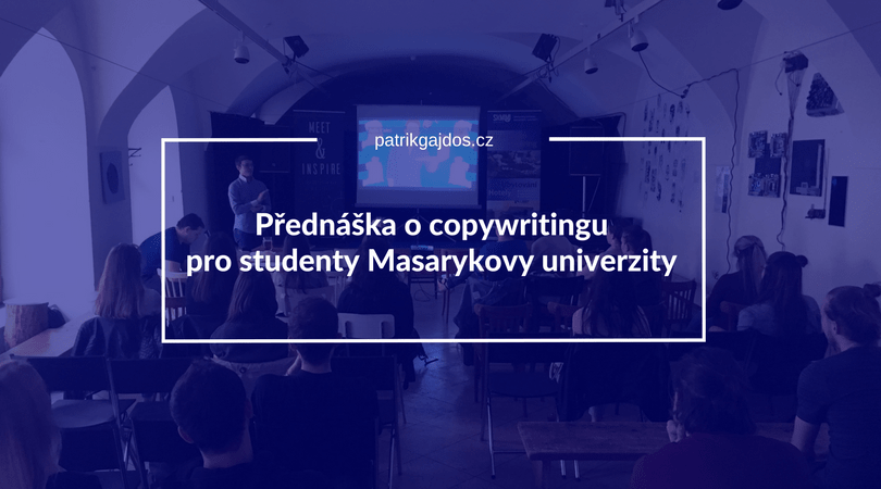 Přednáška pro studenty o copywritingu v brně