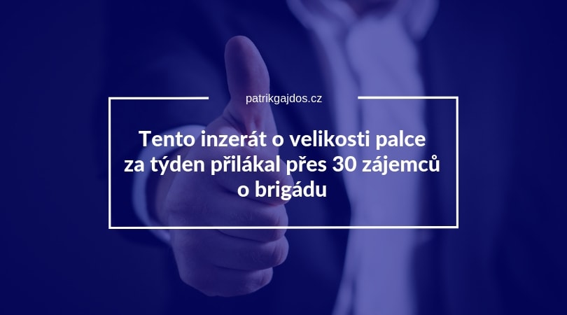 ukazka radkove inzerce partner